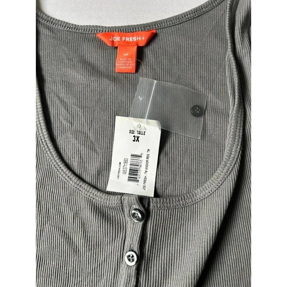 NWT Grey Women’s Tank Top Plus Size 3X - Image 3