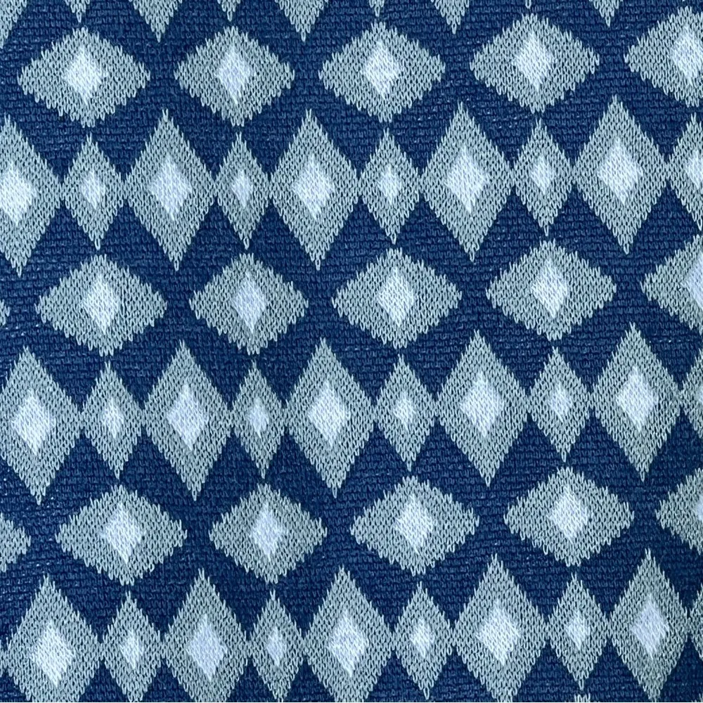 Hippie Rose Large Diamond Print Blue/Gray/White Skirt Elastic Stretch Wa… - Image 3