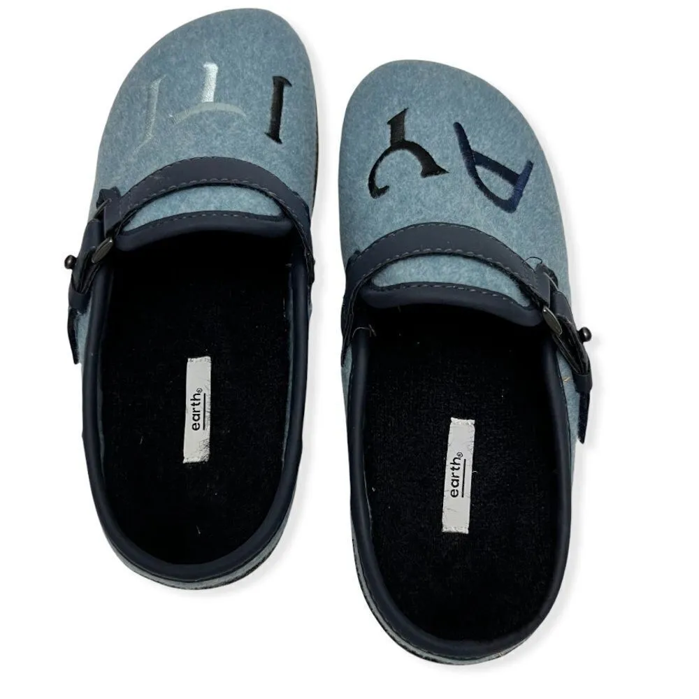 Earth Dream Renman AYITI / Haiti Wool Limited Edition Mules Blue Size 7.5 - Image 11