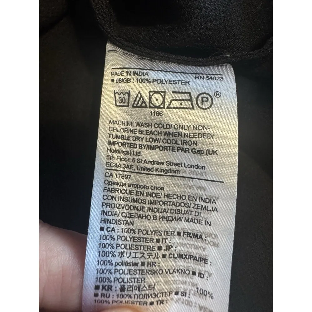 Banana Republic Womens Blouse Sz Medium Long Sleeve Preppy Office Siren Gothic - Image 11