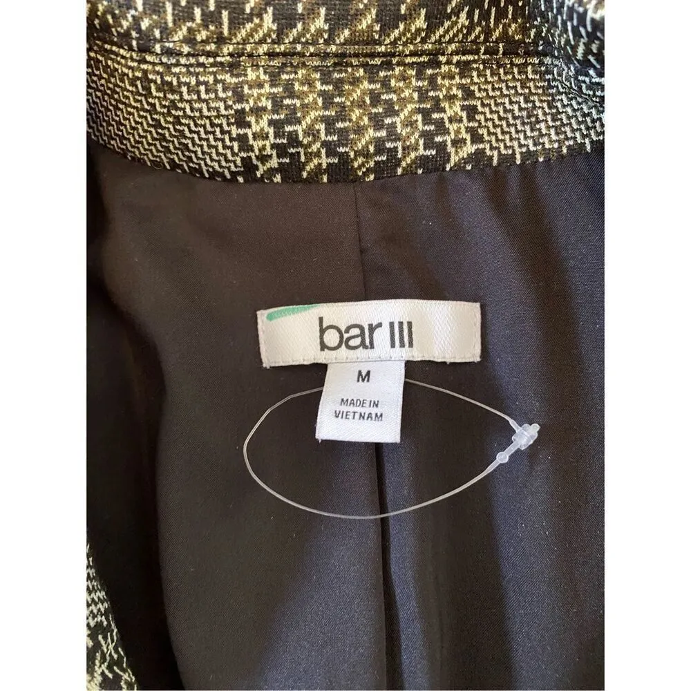 Bar III Houndstooth Suit Jacket Blazer Professional Career - Image 6