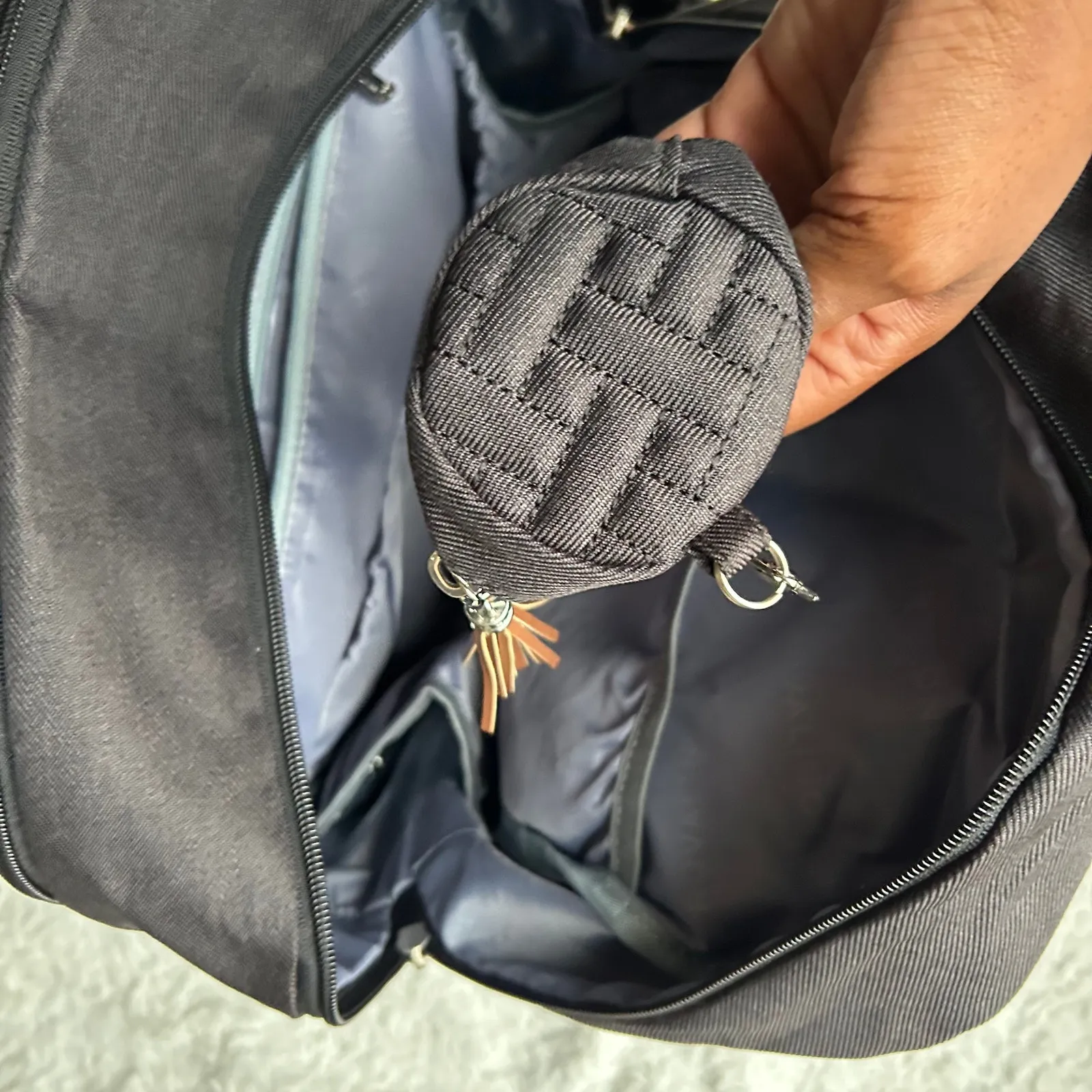 Ruvalino Grey Waterproof Diaper Bag Gray - Image 7