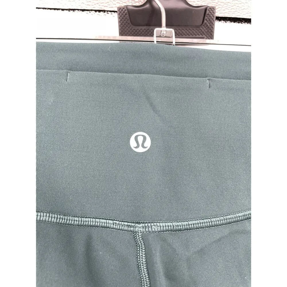 Lululemon Leggings Womens 8 Play Off The Pleats Tight 25" Teal Shadow Yoga - Image 4