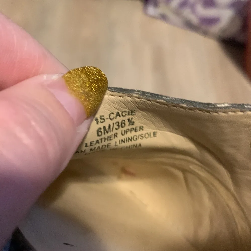 1. State  snake skin leather open side formal flats - Image 8