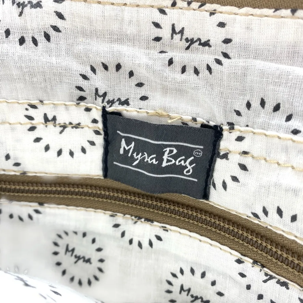 Myra Cowhide Hair On Leather Shoulder Bag Brown - Image 6