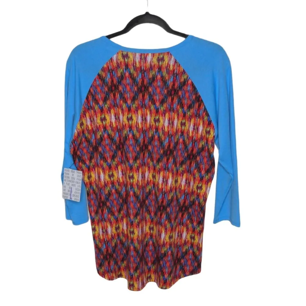 LuLaRoe Geometric Randy Tee  - Size L - NWT/Flaw - Image 4