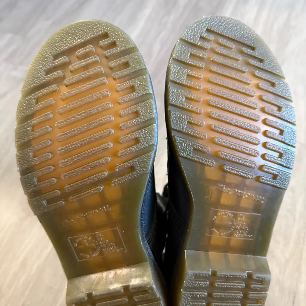 Dr. Martens Black Leather Lace-Up Boots – Pascal – Size US 7 - Image 5