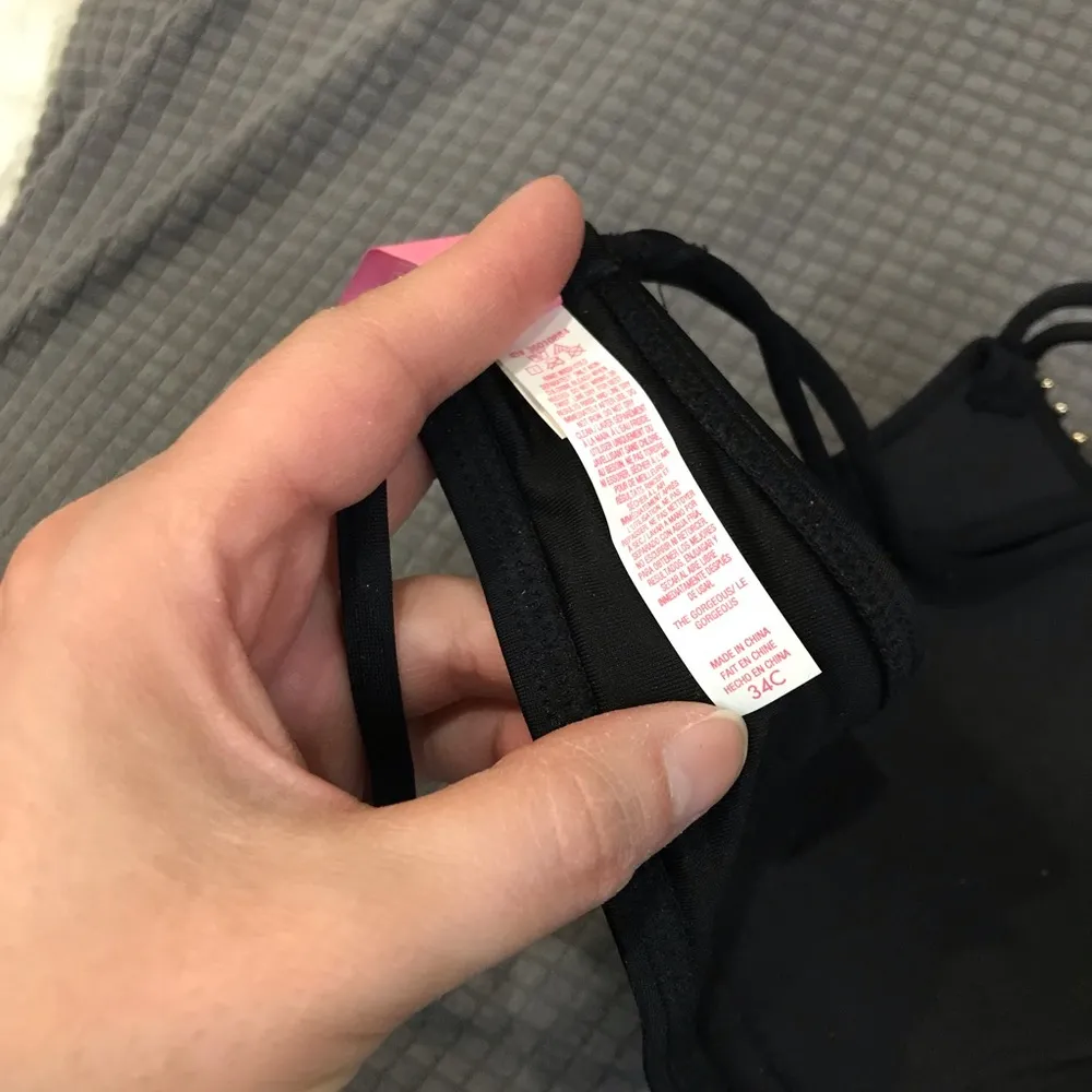 Victoria’s Secret Swim The Gorgeous Push Up bikini top boho black tassel sexy - Image 12