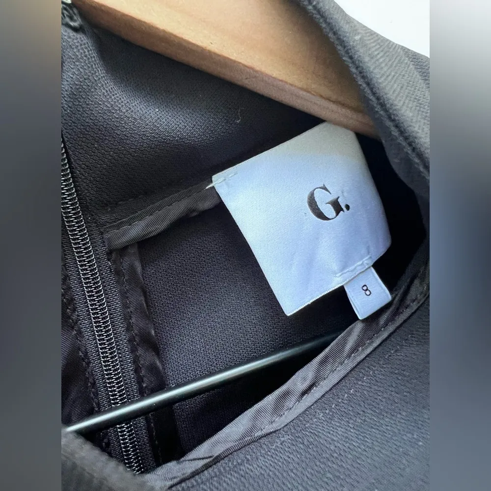 G. Label Goop Black mini Dress mock neck 3/4 sleeve 8 - Image 3