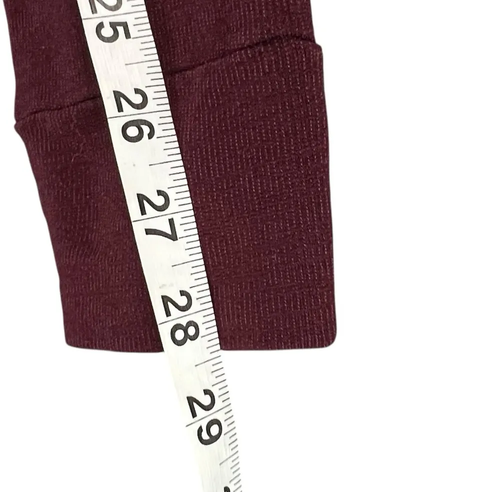 Monrow Supersoft Zip Up Hoody Womens M Maroon Red Hoodie Sweatshirt Full Zip Size M - Image 14