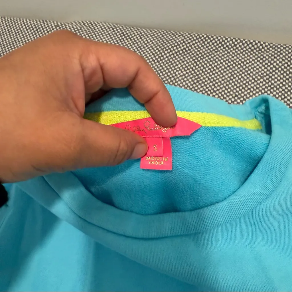 Lilly Pulitzer Women's Alla Terry Sweatshirt Size S - Image 7