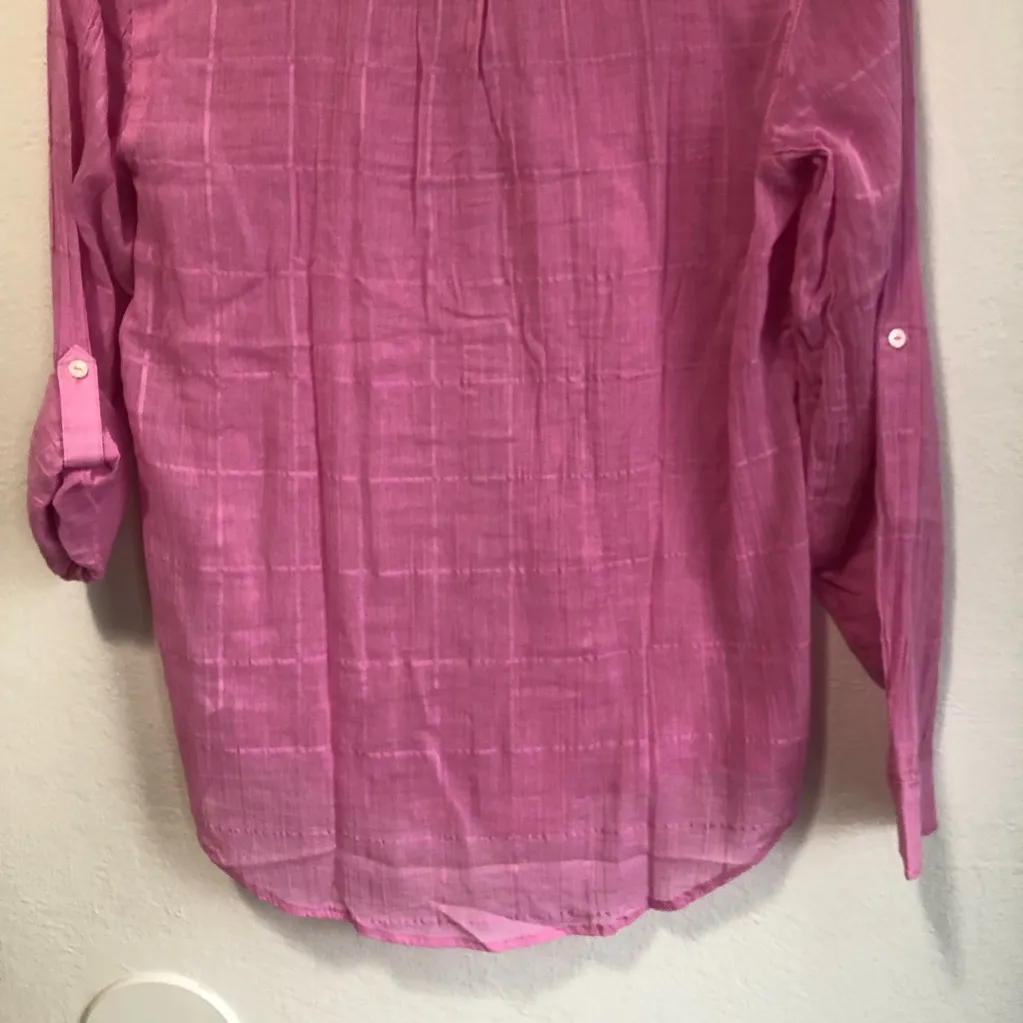 Carve Designs Dylan Textured Shirt pink size xs tunic beach coverup NWT - Image 8