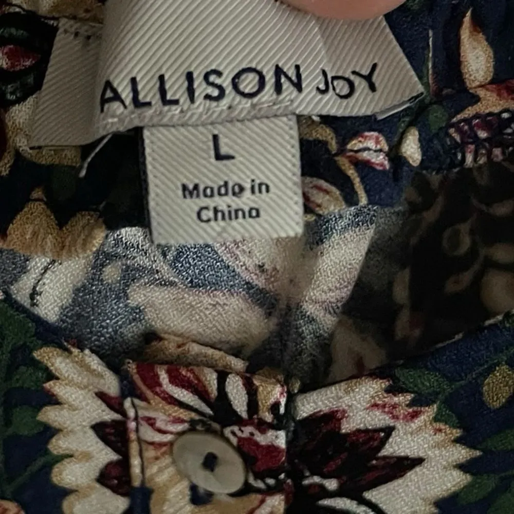 Allison Joy Women's Floral Sleeveless Blouse Large - Image 5