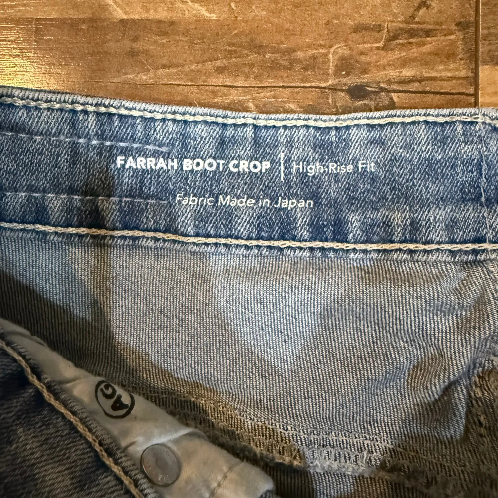 AG ED Denim Womens 27 Jeans High Rise Crop Boot Cut Ripped Distressed Blue - Image 5