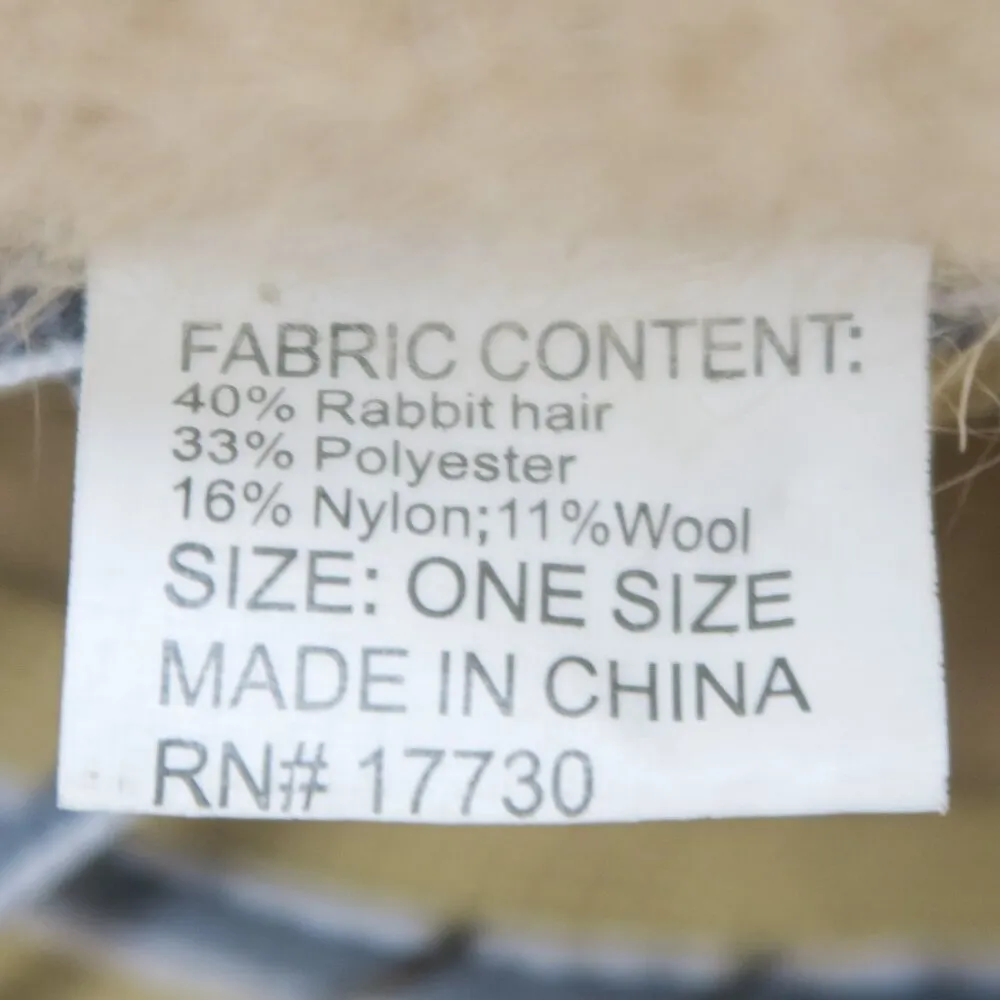 Vintage 90s Tan Rabbit Hair Fuzzy Bucket Hat - Image 9