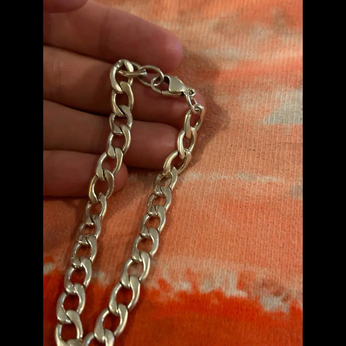 925 sterling silver bracket men woman - Image 4