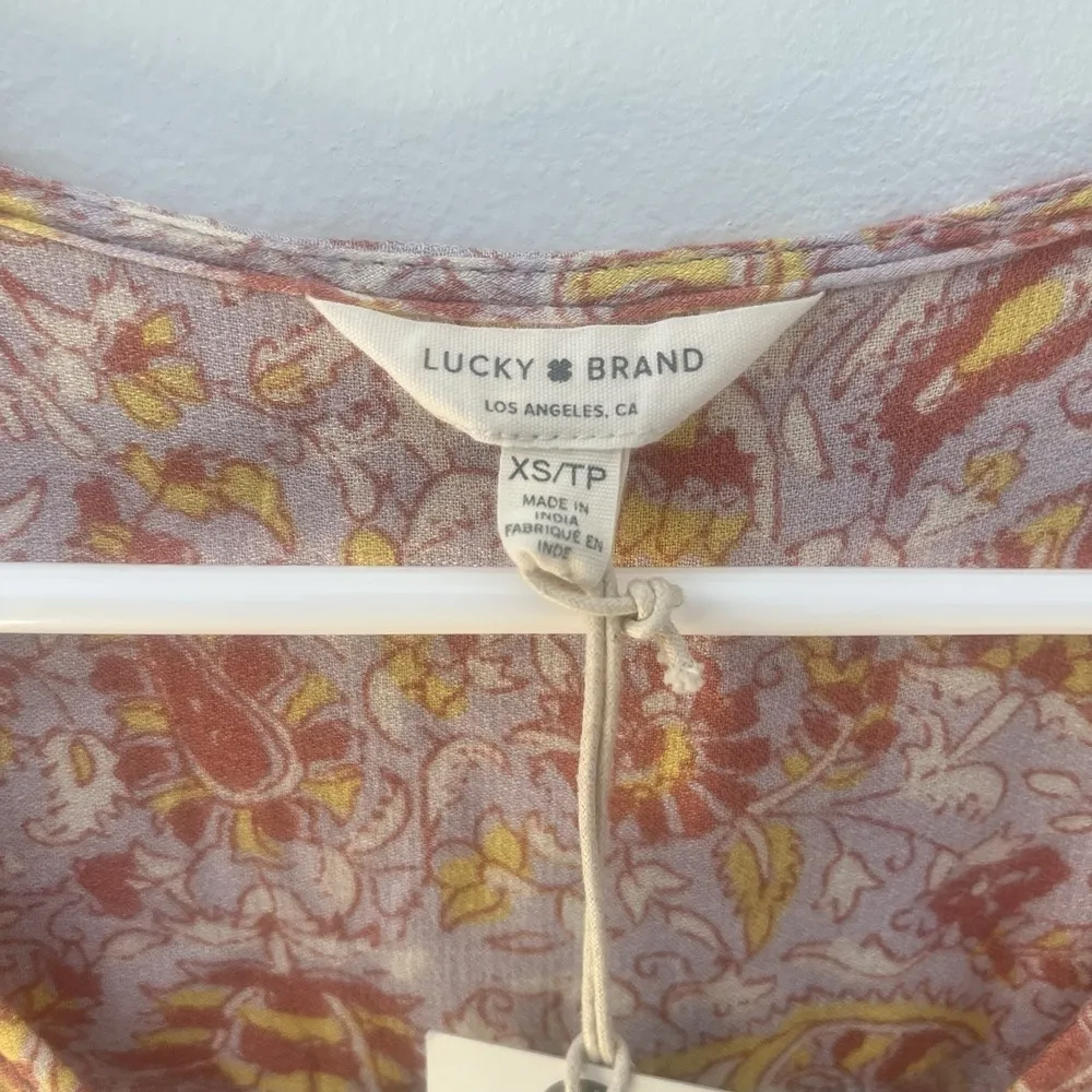 NWT Lucky Brand Felice Floral Dress Size XS *Read Description - Image 5