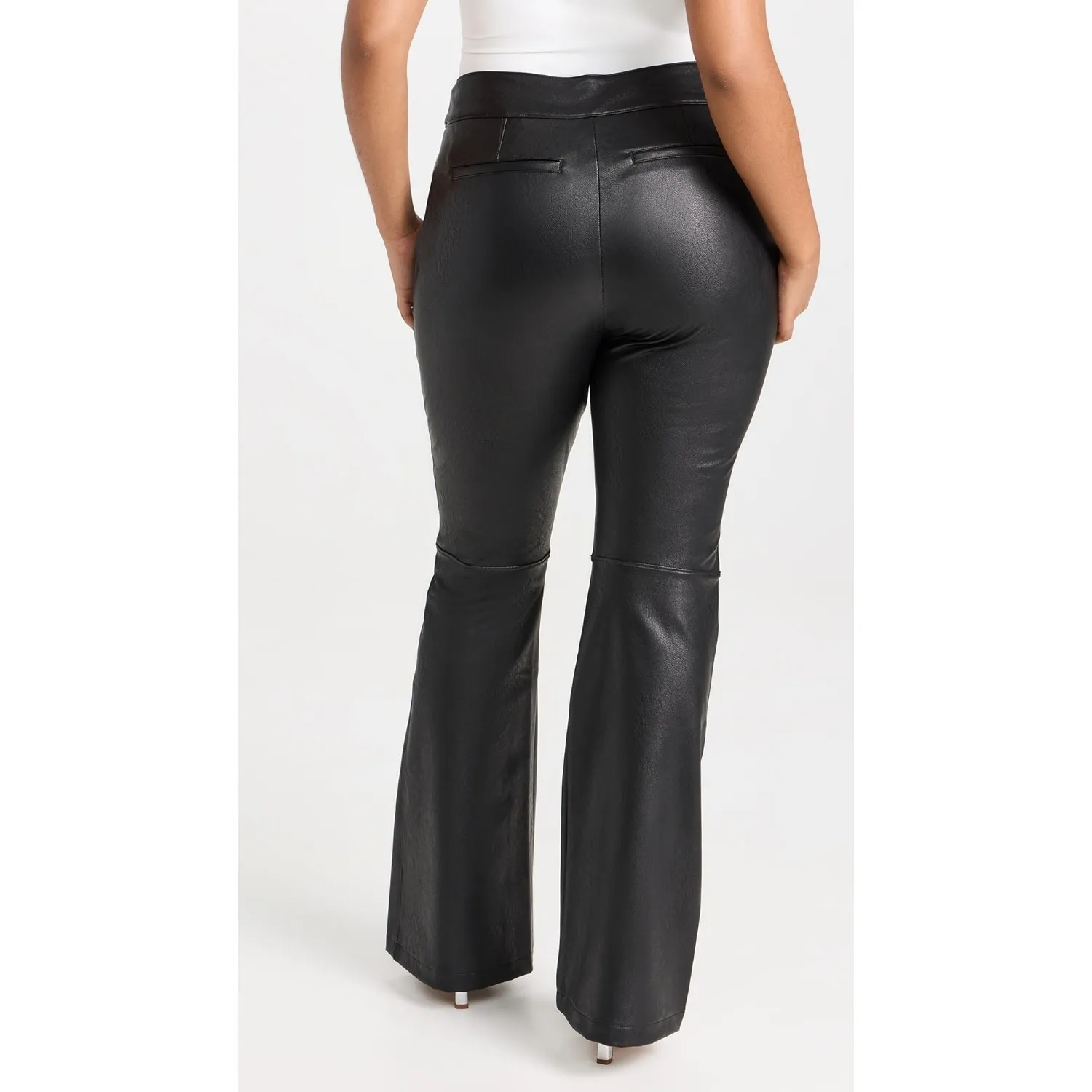 Spanx Faux leather pull on kick flare pants size 2x petite - Image 4
