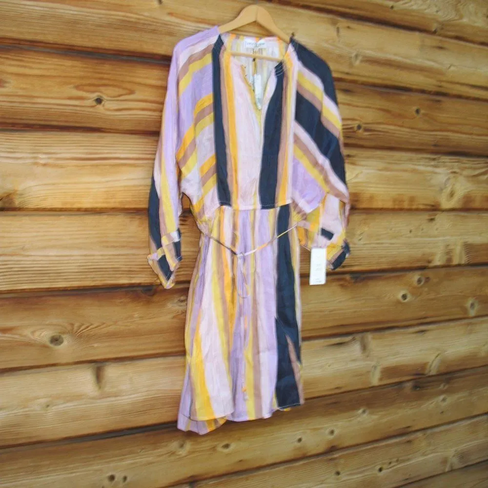 NWT Apiece Apart  Silk Blend Striped Mini Dress - Image 6