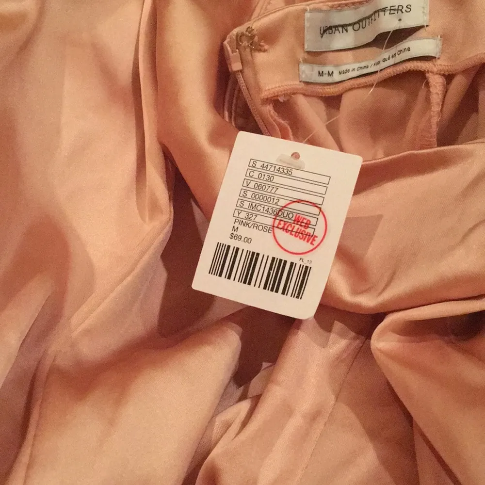 UO Val straight-neck satin mini dress - Image 2