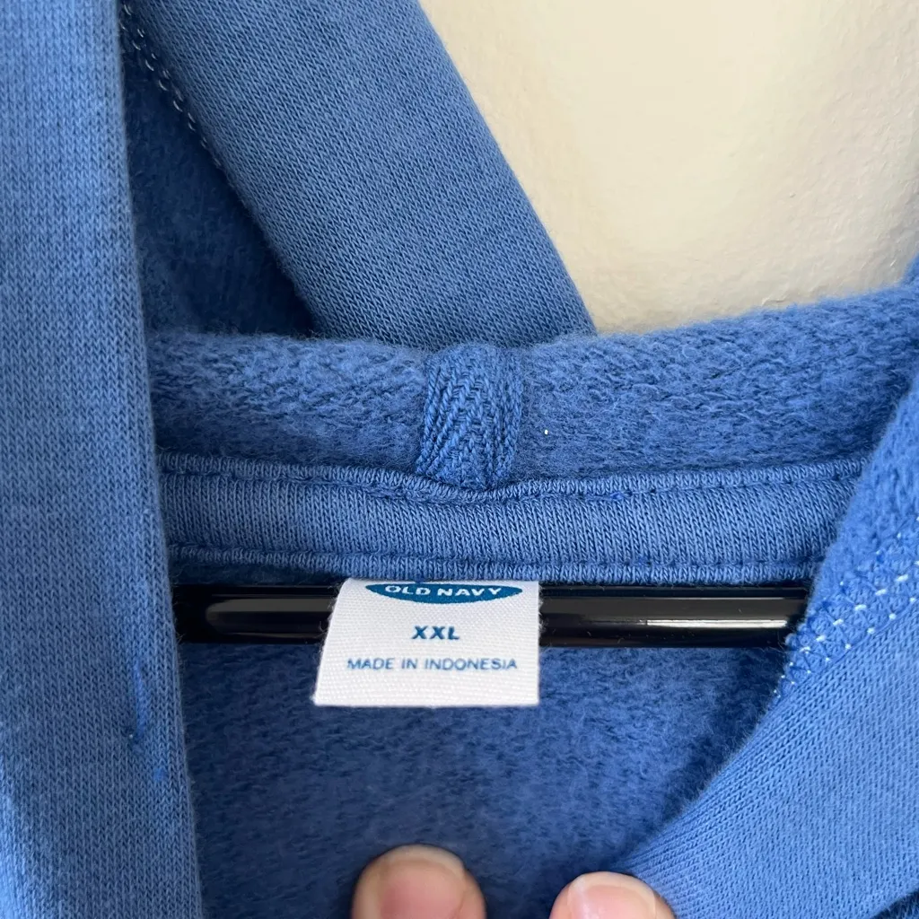 Old Navy Soft Blue Hoodie - Image 3