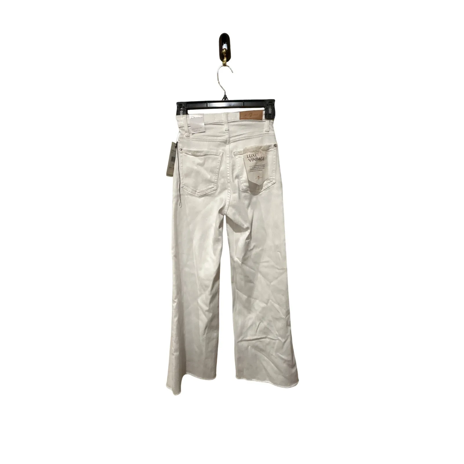 7 For All Mankind Luxe‎ Vintage Ultra High Rise Cropped Jeans Size 23 - Image 8