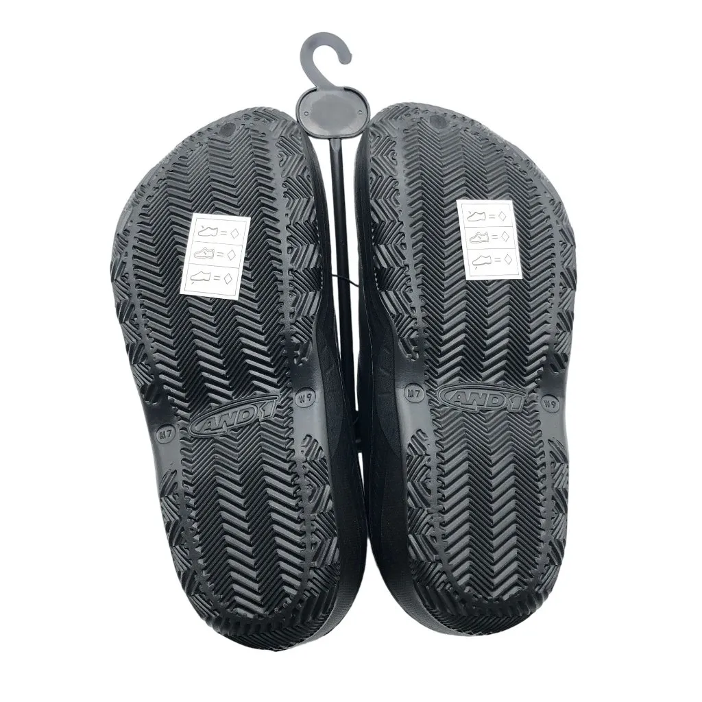 And1 Bodega Clog Lightweight Rubber Slip On Black Mens 9 Womens 11 - Image 3