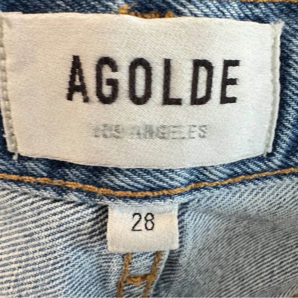 Agolde 90s Pinch Waist Straight Leg Jeans in Lineup Size 28 - Image 7