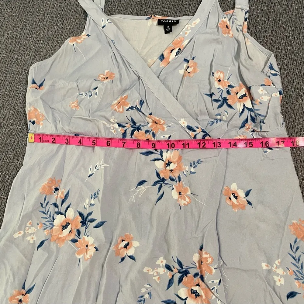 Torrid Women’s Blue Floral Dress - Image 13