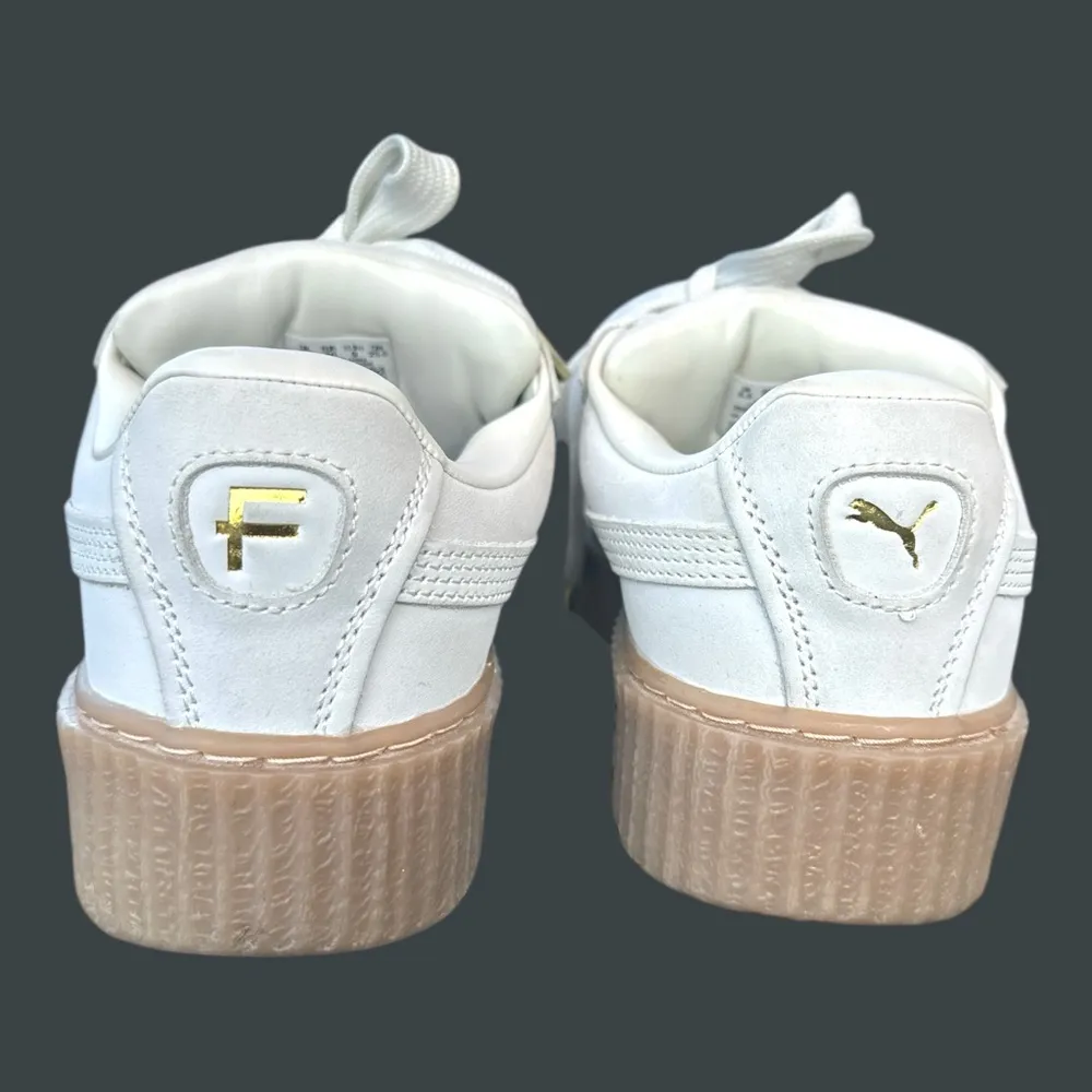 Puma x Fenty Creeper Phatty women’s Nubuck Warm White Gold Gum Sneakers size 9 - Image 7