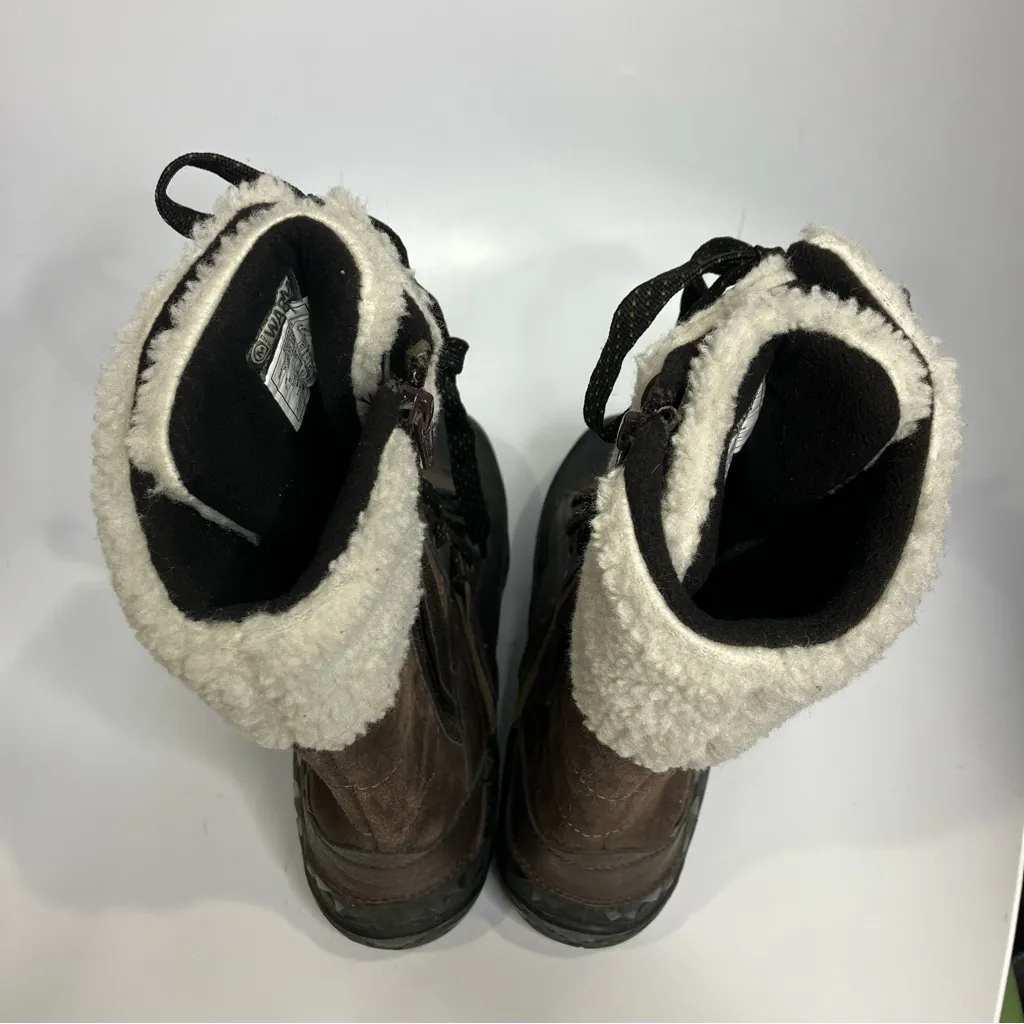 Merrell aurora tall ice plus waterproof winter boots brown black womens size 7.5 - Image 6