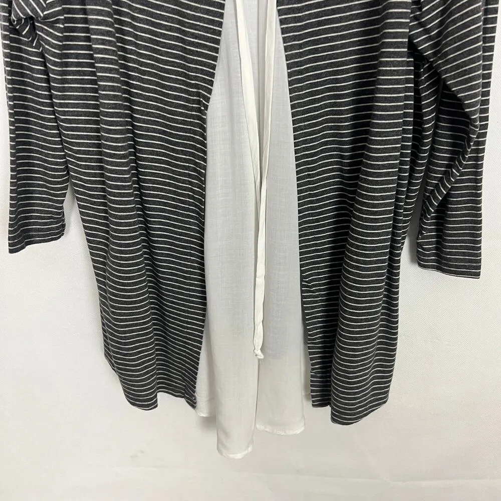 Mododor Womens Top 2X Stretch Casual Comfort Relaxed Brunch Feminine Modest Gray - Image 9