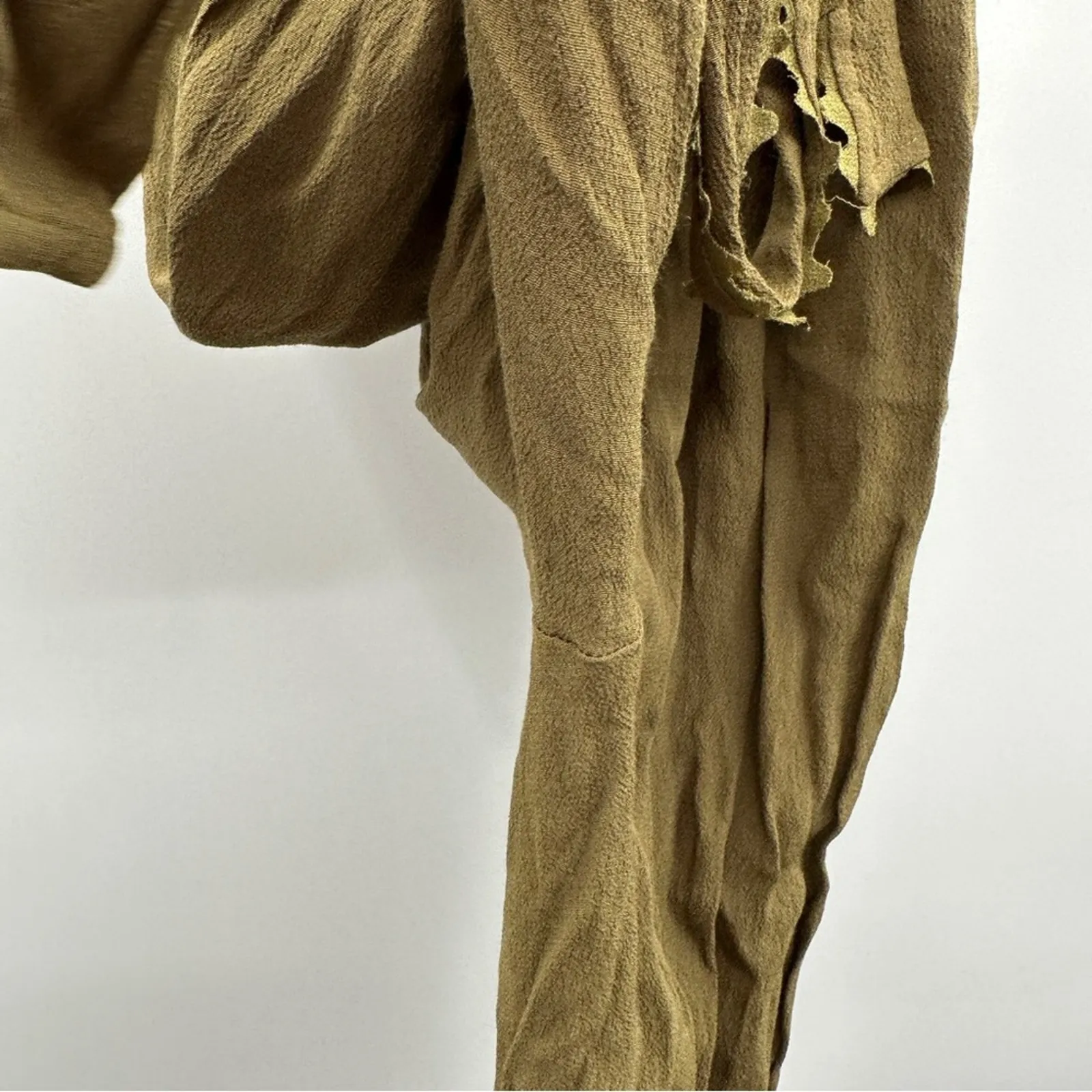 Anthropologie Leifsdottir Sani Sleeveless Green Surplice Wrap Utility‎ Jumpsuita - Image 10