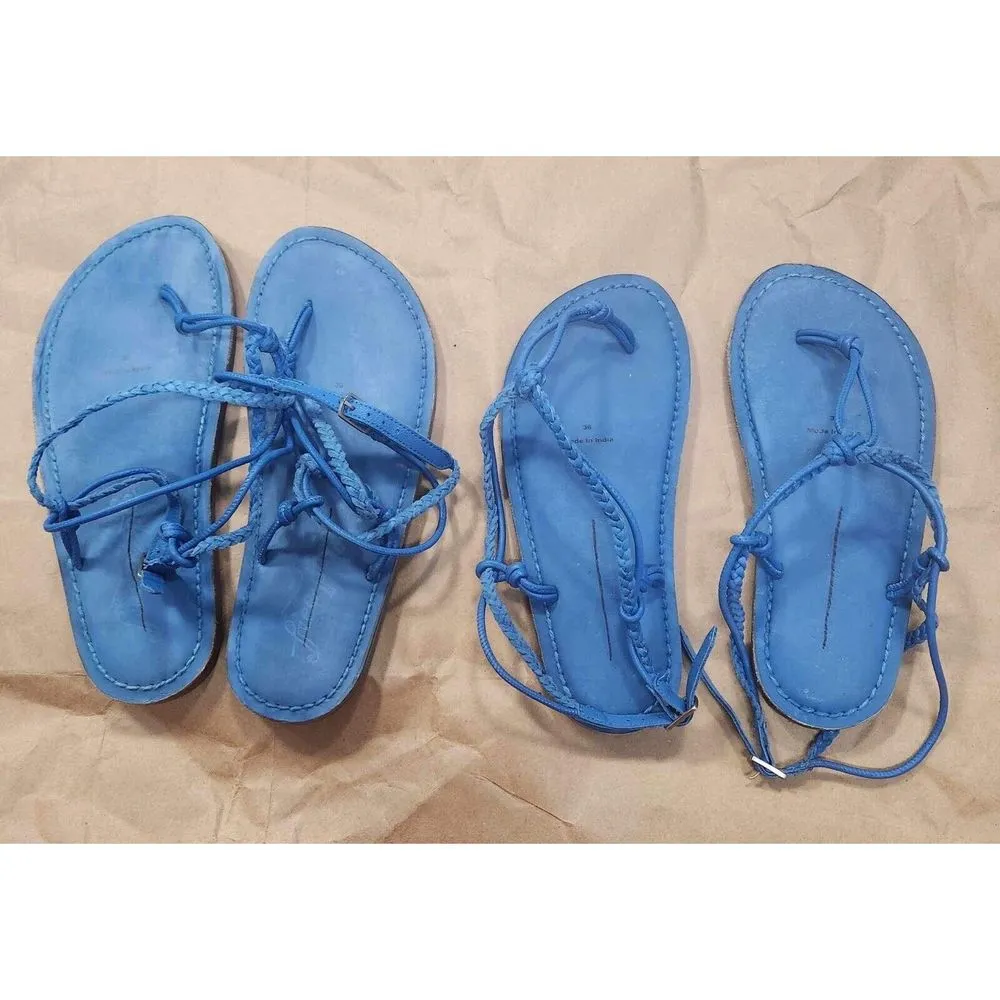 Free People Caroline Cali Sandals Blue Size 39 - Image 5