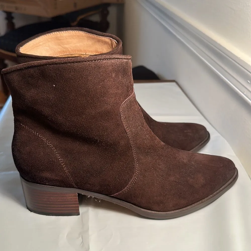 Women’s Corso Como Brown Suede Booties, Size 10 - Image 2