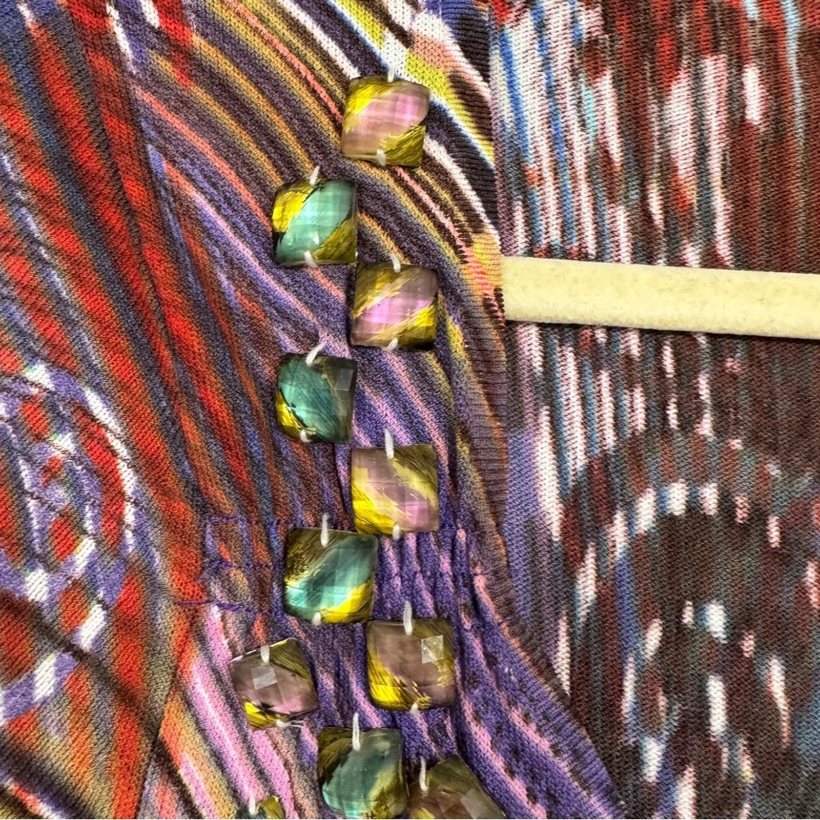 Alberto Makali Colorful Rhinestone Studded Y2K Blouse Women S McBling Maximalist - Image 5