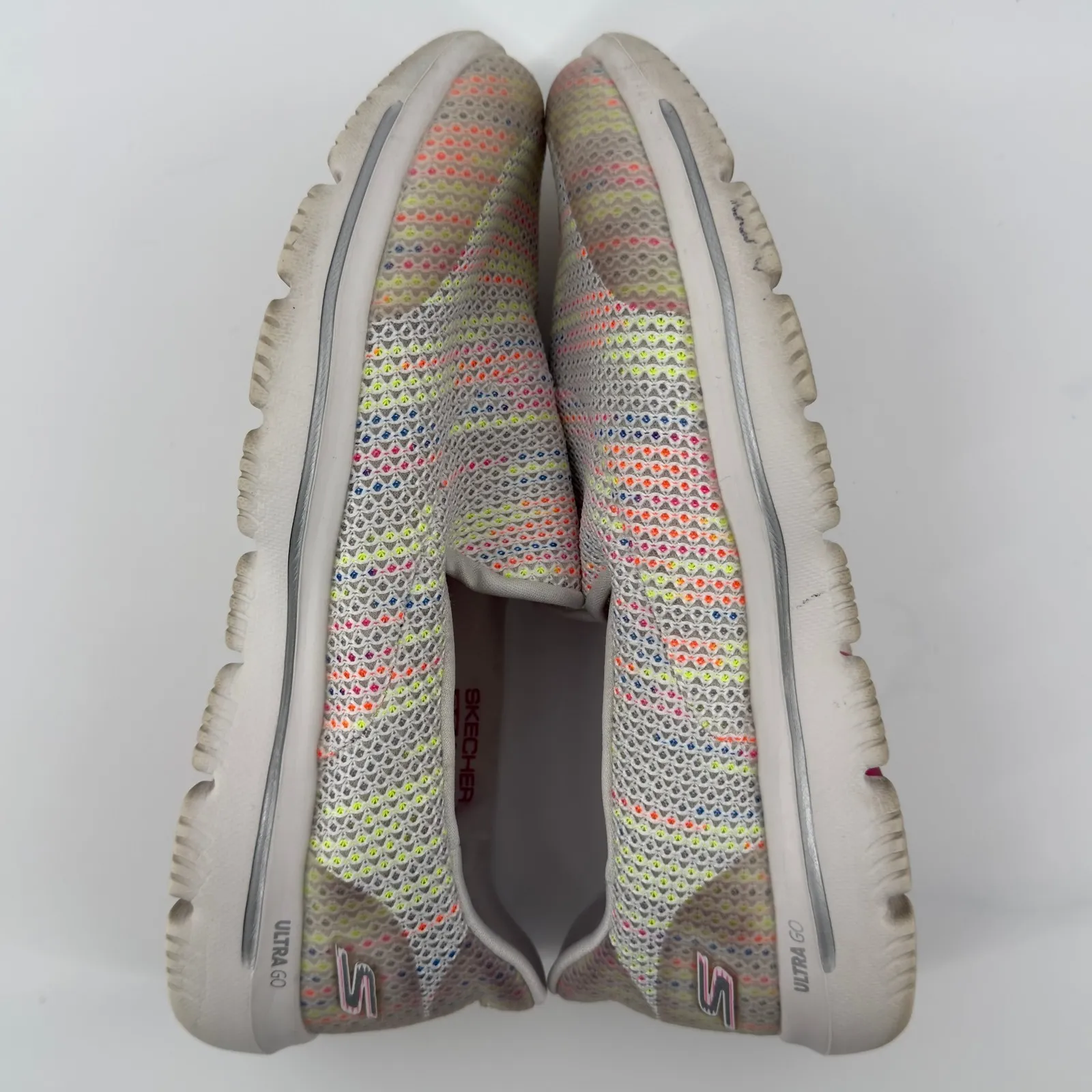 Skechers GOwalk Evolution Ultra Gladden Slip On Shoes White Multicolor Women 8.5 - Image 6