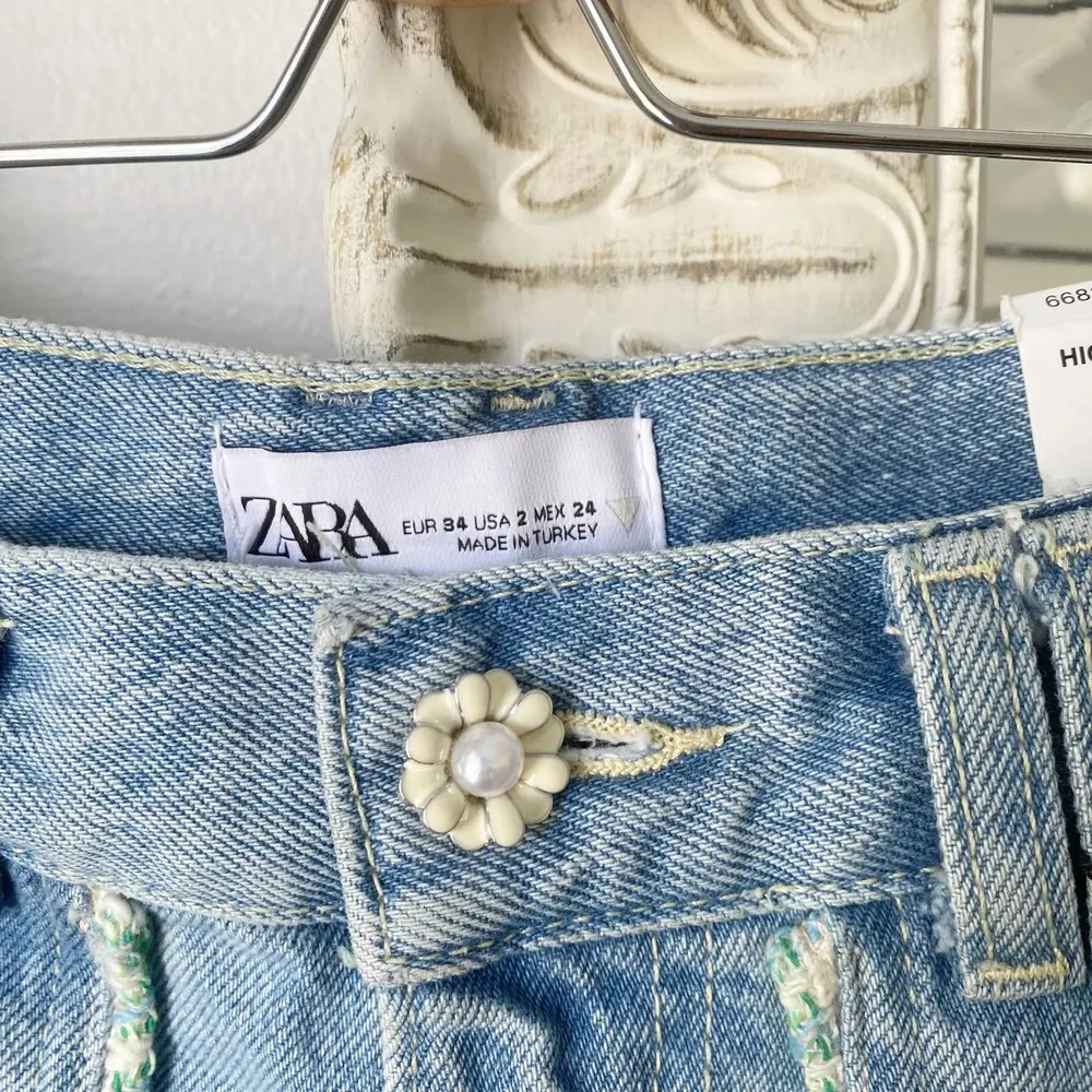 Tweed Trim Crop Jeans - Image 5