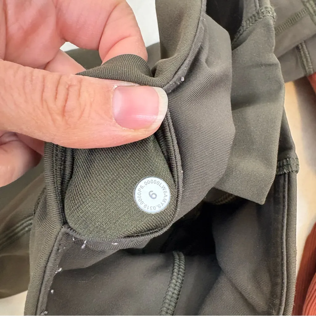 Lululemon Dance Studio Jogger & Crop Leggings Pockets Olive Green & Brown Size 6 - Image 2