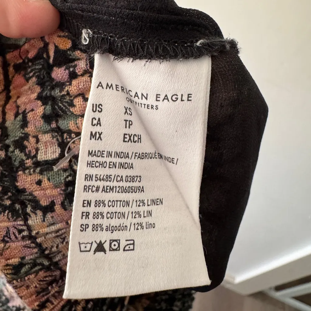 American Eagle Adorable Floral Stretchy Waist Pleated Mini Skirt - Image 8