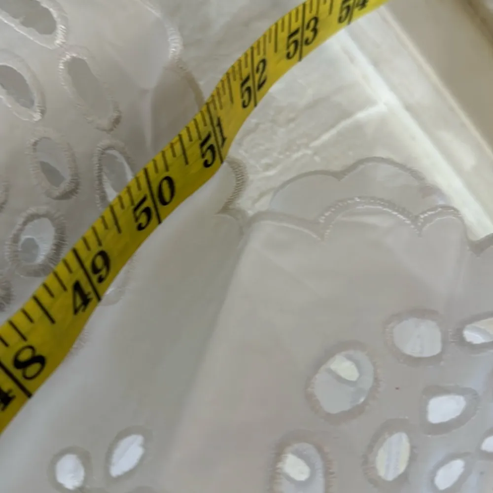 Embroidered White Tank Eyelet Midi Dress Poplin Size 2 - Image 11