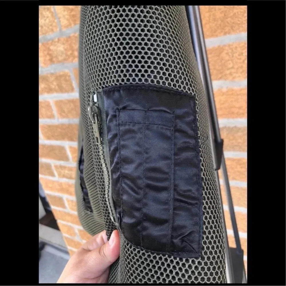 Drop Dead Blasphemy 2.0 green mesh bomber jacket in size XS. - Image 11