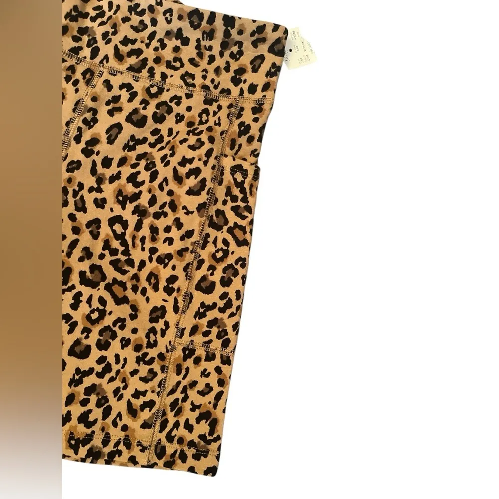 NEW J Crew Factory Animal Print High Rise Bike Shorts Size Small - Image 5
