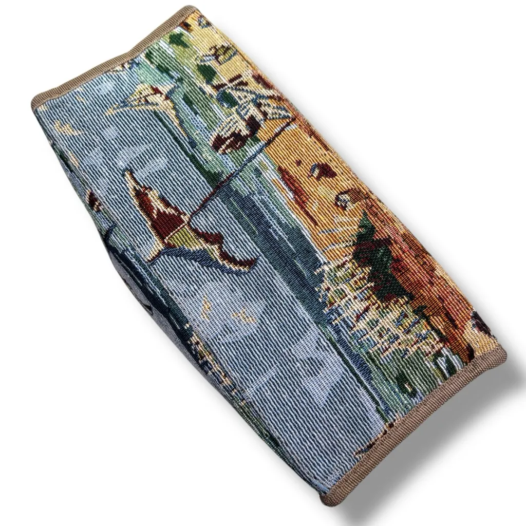 Jade Vintage Tapestry Beach Theme Tote Bag Tan - Image 5