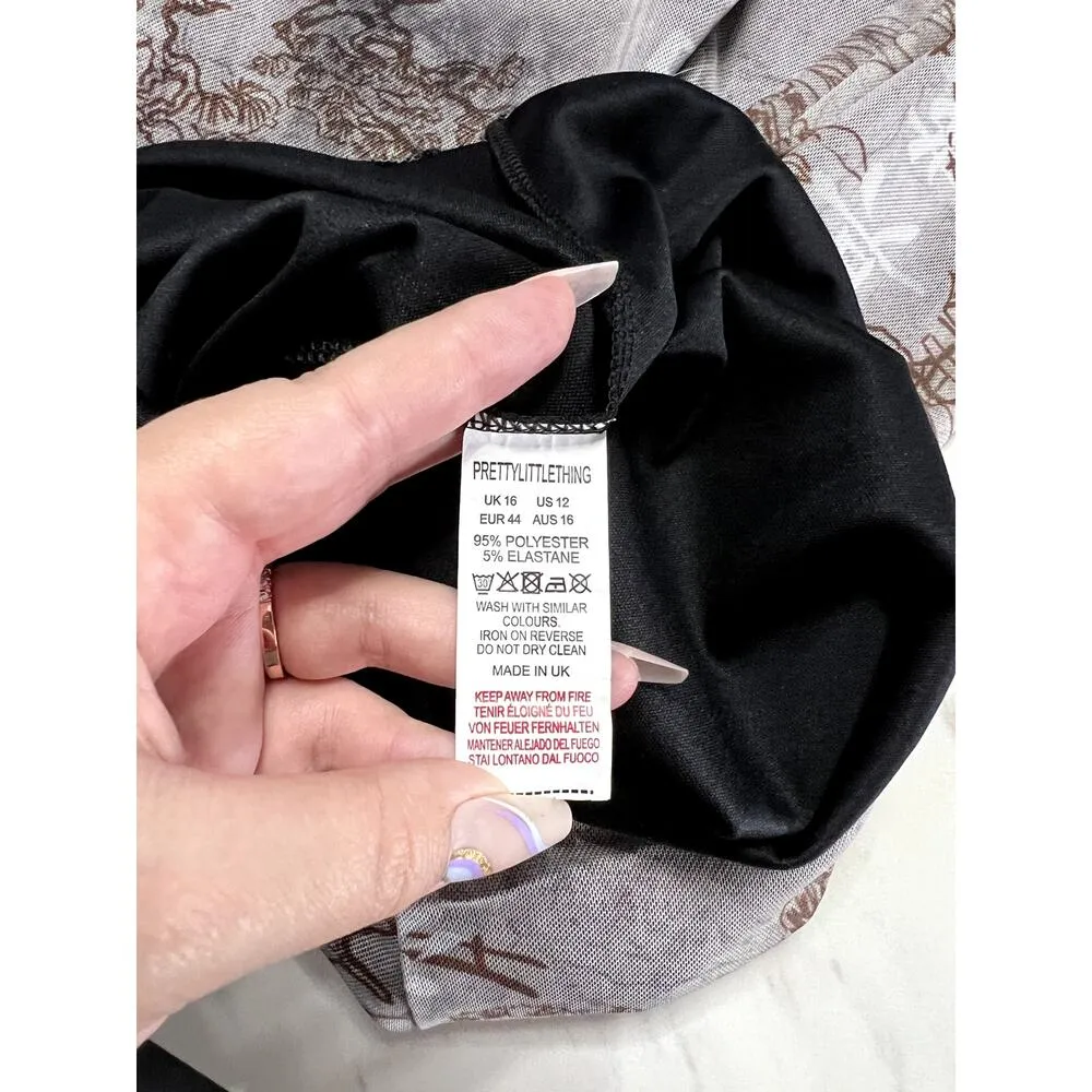 Y2K Lizzie McGuire Inspired Mesh Midi Skirt Size 12 Pencil Early 2000s - Image 5