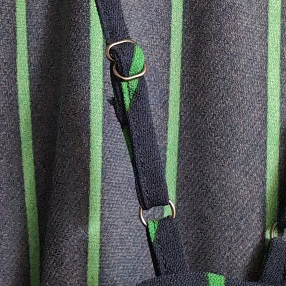 NWT Rowing Blazers X Target Navy Lime Green Striped Sleeveless Maxi Dress Size S Blue - Image 6