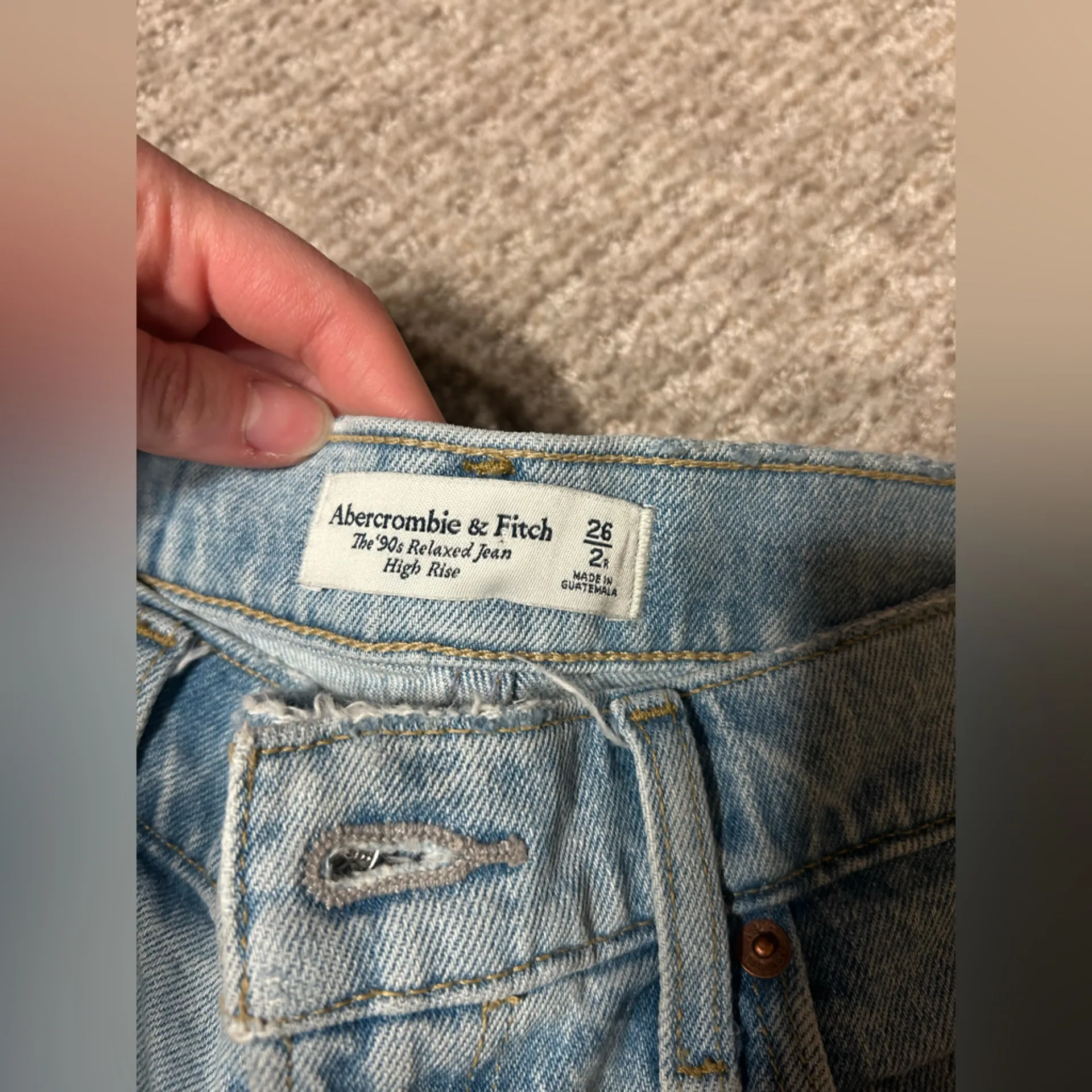 Abercrombie & Fitch 90’s Relaxed High Rise Jeans - Image 2