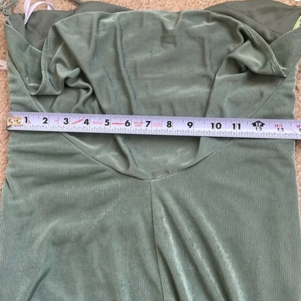 NWT Katie May Gina K Ruched Asymmetrical Low Back Midi Dress in Women's Medium - Image 9