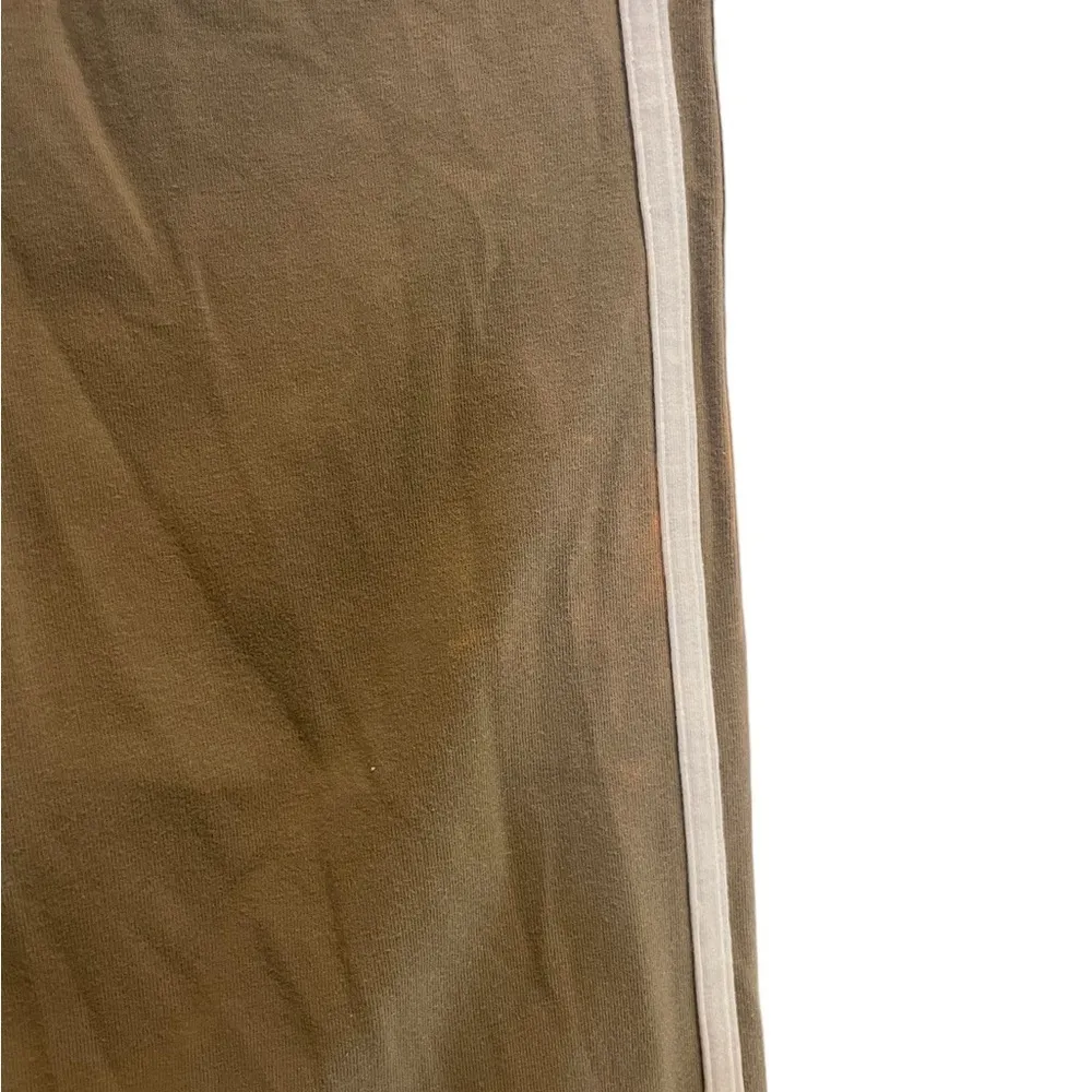 Adidas Brown & White Striped Leggings - Flawed - Image 4