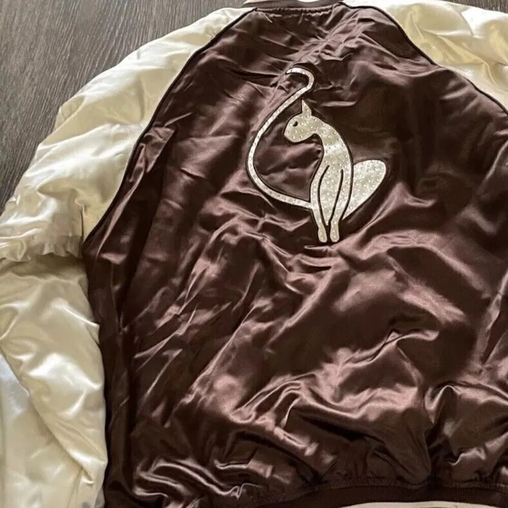 Vintage Baby Phat Puffer Bomber Jacket Satin Liner White Stones Women’s Sz 2XL - Image 12